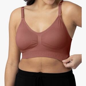 Kindred Bravely Dusty Rose Seamless Nursing Bra with Clip-Down Straps